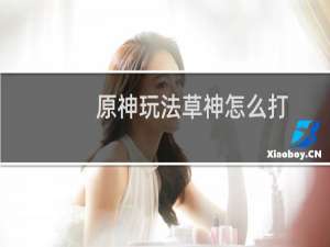 原神玩法草神怎么打
