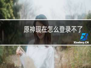 原神现在怎么登录不了