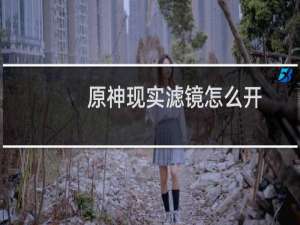 原神现实滤镜怎么开