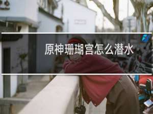 原神珊瑚宫怎么潜水