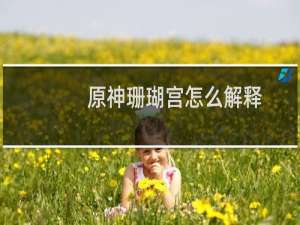 原神珊瑚宫怎么解释
