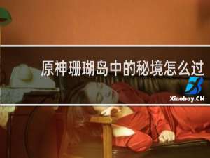 原神珊瑚岛中的秘境怎么过