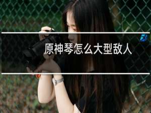 原神琴怎么大型敌人