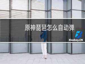 原神琵琶怎么自动弹