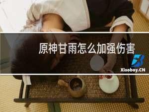 原神甘雨怎么加强伤害