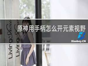原神用手柄怎么开元素视野
