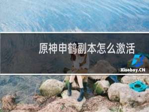 原神申鹤副本怎么激活