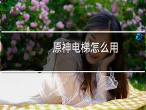 原神电梯怎么用