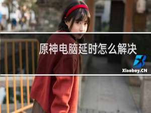 原神电脑延时怎么解决