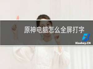 原神电脑怎么全屏打字