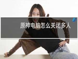 原神电脑怎么关闭多人