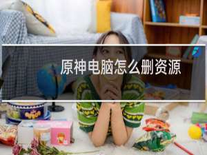 原神电脑怎么删资源