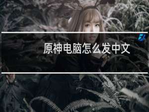 原神电脑怎么发中文