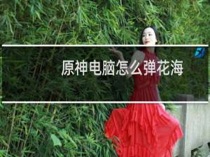 原神电脑怎么弹花海