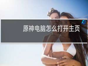 原神电脑怎么打开主页