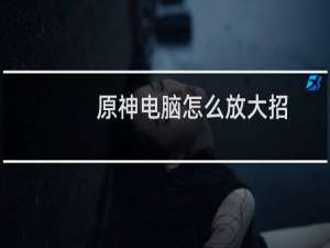 原神电脑怎么放大招
