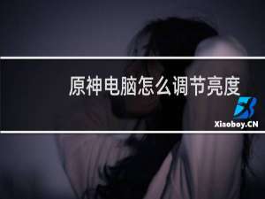 原神电脑怎么调节亮度