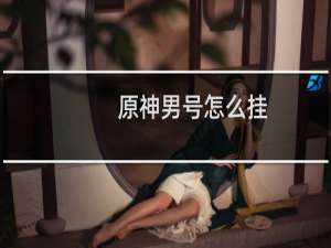 原神男号怎么挂