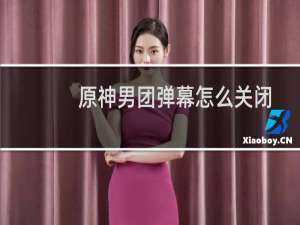 原神男团弹幕怎么关闭