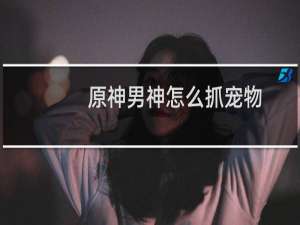 原神男神怎么抓宠物