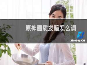 原神画质发暗怎么调