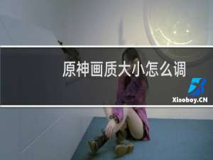 原神画质大小怎么调