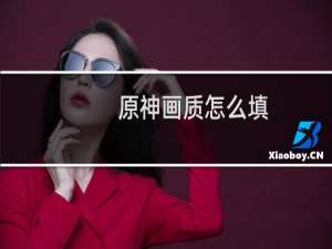 原神画质怎么填