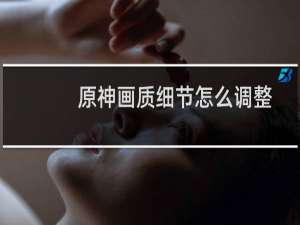 原神画质细节怎么调整
