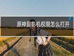 原神留影机权限怎么打开