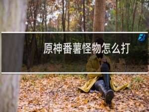 原神番薯怪物怎么打