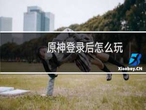 原神登录后怎么玩