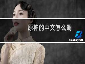 原神的中文怎么调