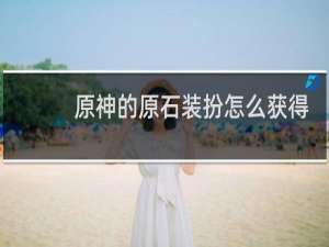 原神的原石装扮怎么获得