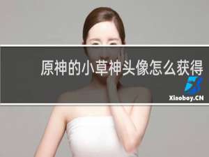 原神的小草神头像怎么获得