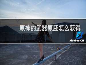 原神的武器原胚怎么获得