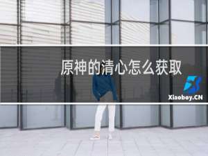 原神的清心怎么获取