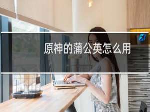 原神的蒲公英怎么用