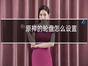 原神的轮盘怎么设置