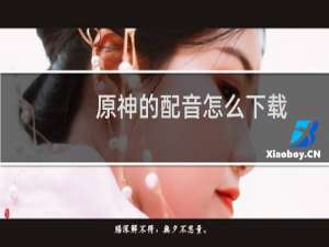 原神的配音怎么下载