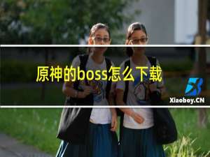 原神的boss怎么下载