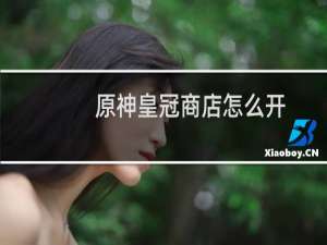 原神皇冠商店怎么开