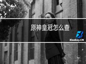 原神皇冠怎么查