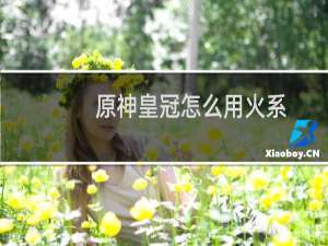 原神皇冠怎么用火系