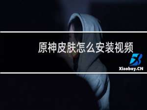 原神皮肤怎么安装视频