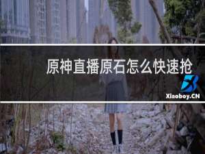 原神直播原石怎么快速抢