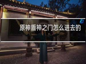 原神盾神之门怎么进去的