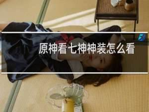 原神看七神神装怎么看