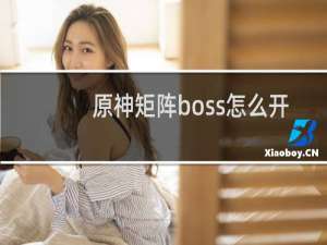 原神矩阵boss怎么开