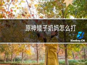 原神矮子奶妈怎么打
