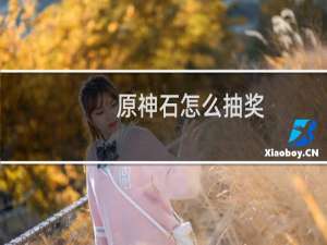 原神石怎么抽奖